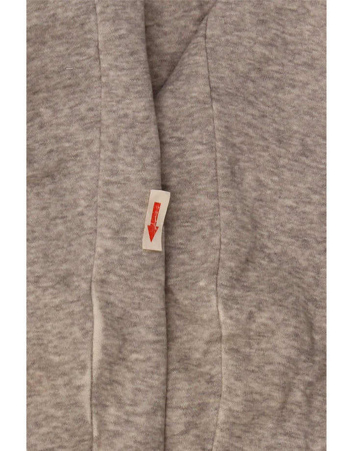 Adidas Mens Zip Hoodie Sweater Medium Grey Flecked