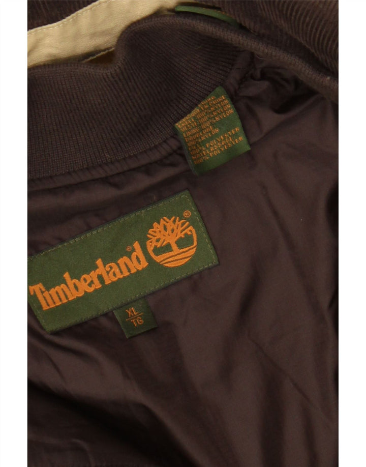 Timberland Herre Windbreaker Jacket UK 42 XL Beige Nylon