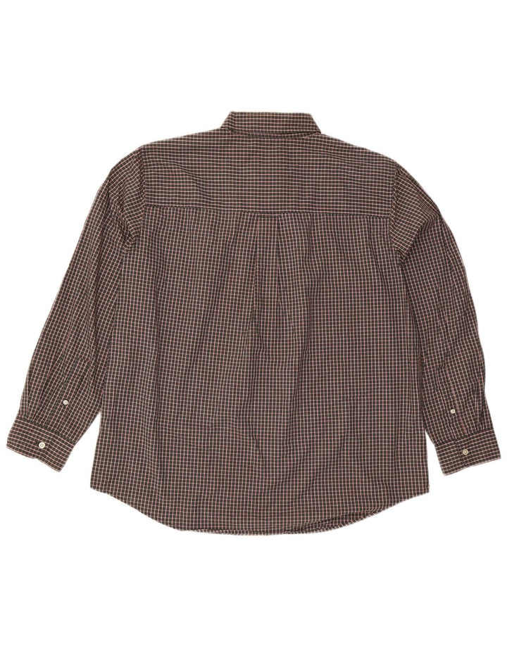 Chaps Chemise Homme XL Marron Carreaux Coton