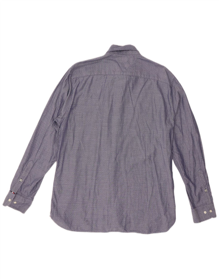 Camicia da uomo Regular Fit Tommy Hilfiger Large in cotone blu navy