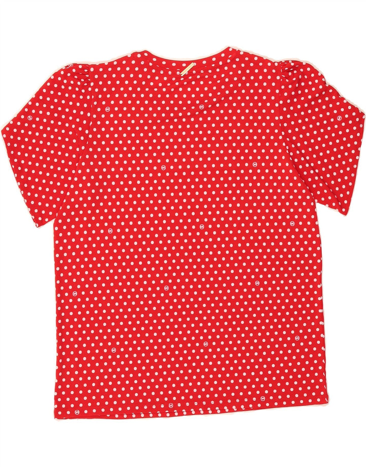 MICHAEL KORS Womens Blouse Top UK 16 Large Red Polka Dot Classic Vintage Michael Kors and Second-Hand Michael Kors from Messina Hembry 