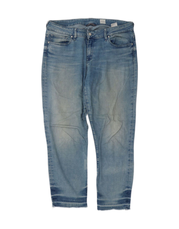 Tommy Hilfiger Womens Venice Crop Skinny Jeans W33 L26 Blue Cotton
