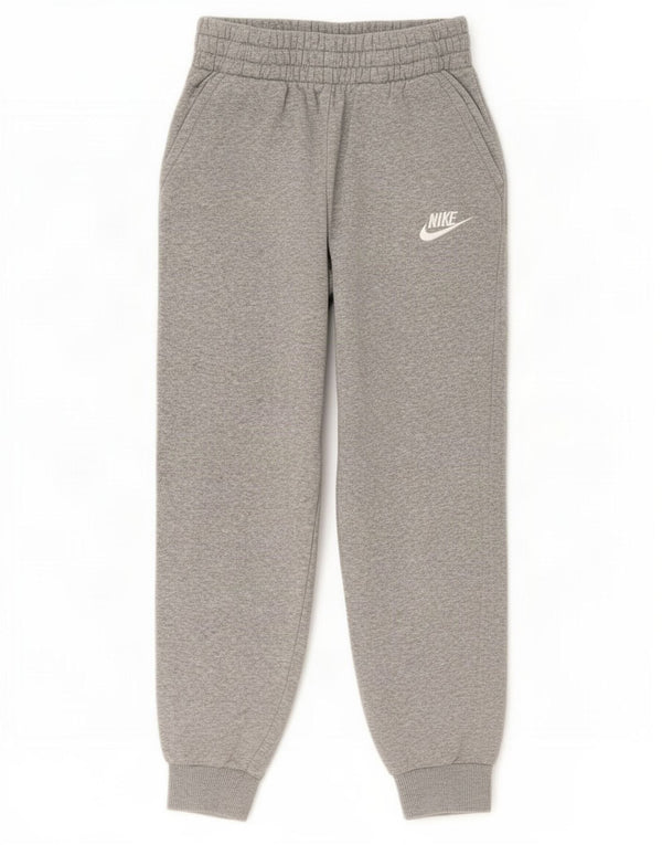 Nike Boys Tracksuit Trousers Joggers 10-11 Years Medium Grey Flecked Cotton