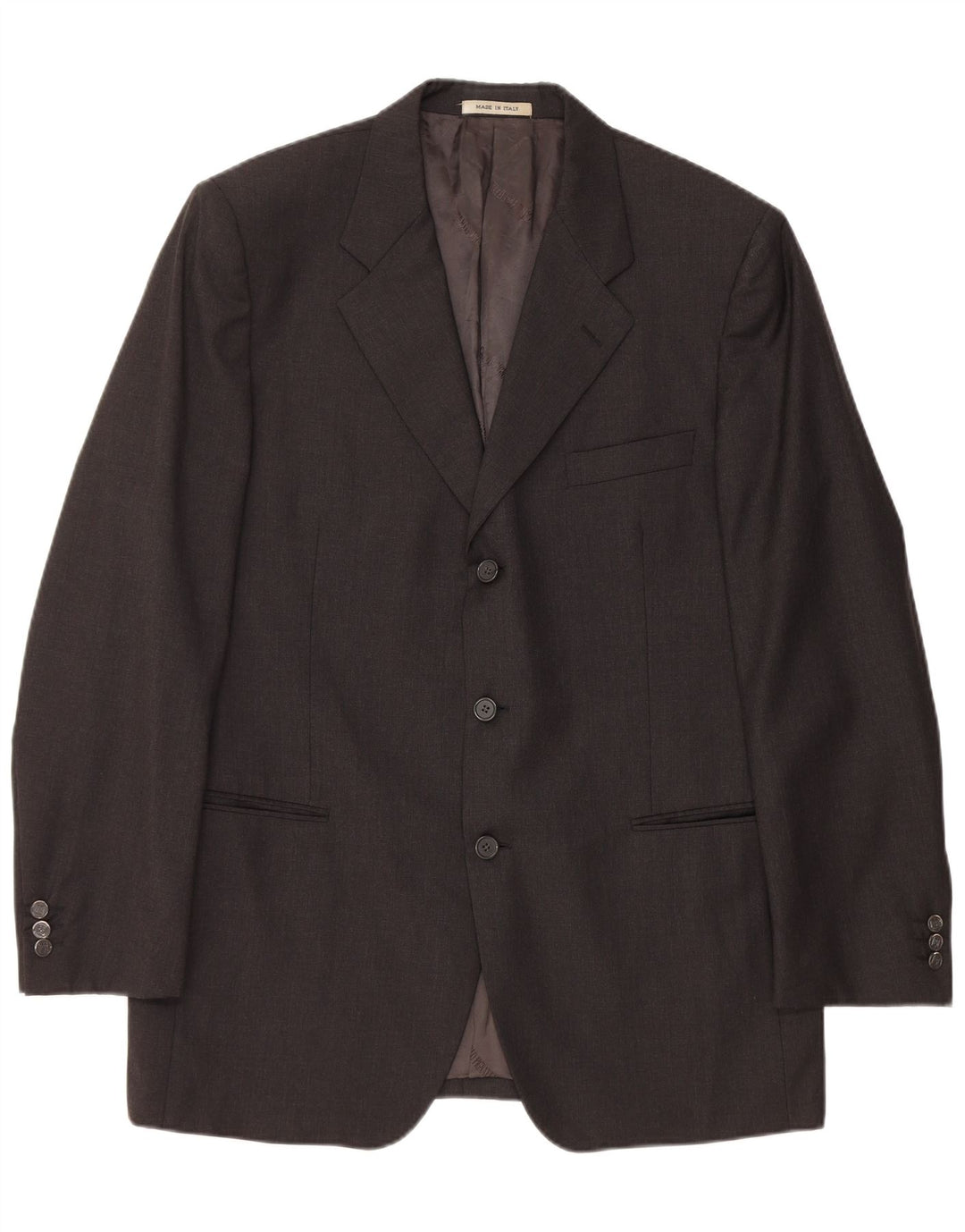 CARLO PIGNATELLI Mens 3 Button Blazer Jacket UK 40 Large Black Wool