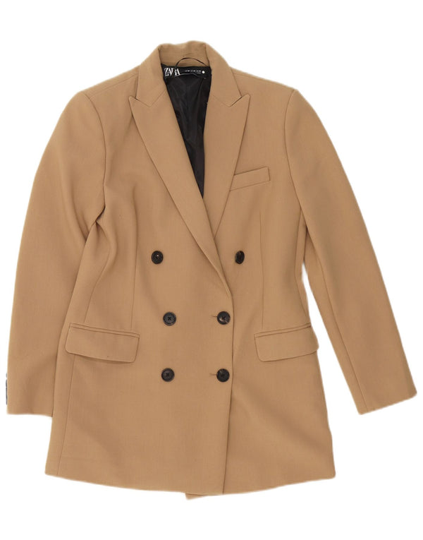 Jachetă blazer supradimensionată pentru femei Zara UK 6 XS Bej