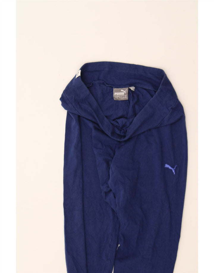 PUMA Womens Graphic Leggings UK 12 Medium  Navy Blue Vintage Puma and Second-Hand Puma from Messina Hembry 