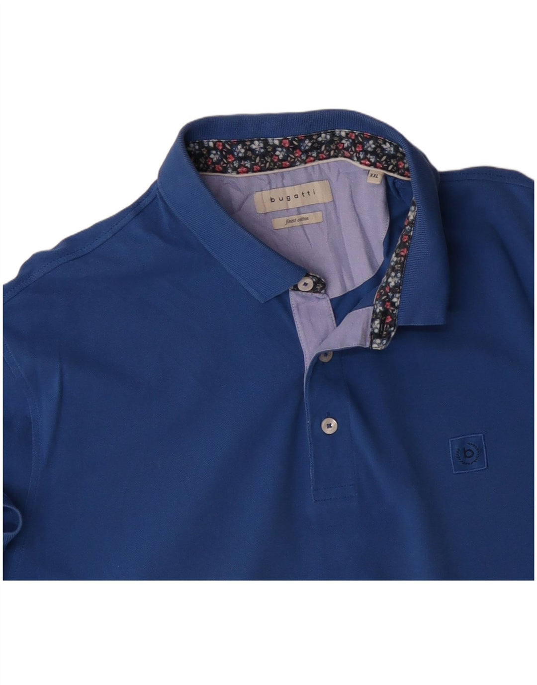BUGATTI Herren Poloshirt 2XL Blaue Baumwolle
