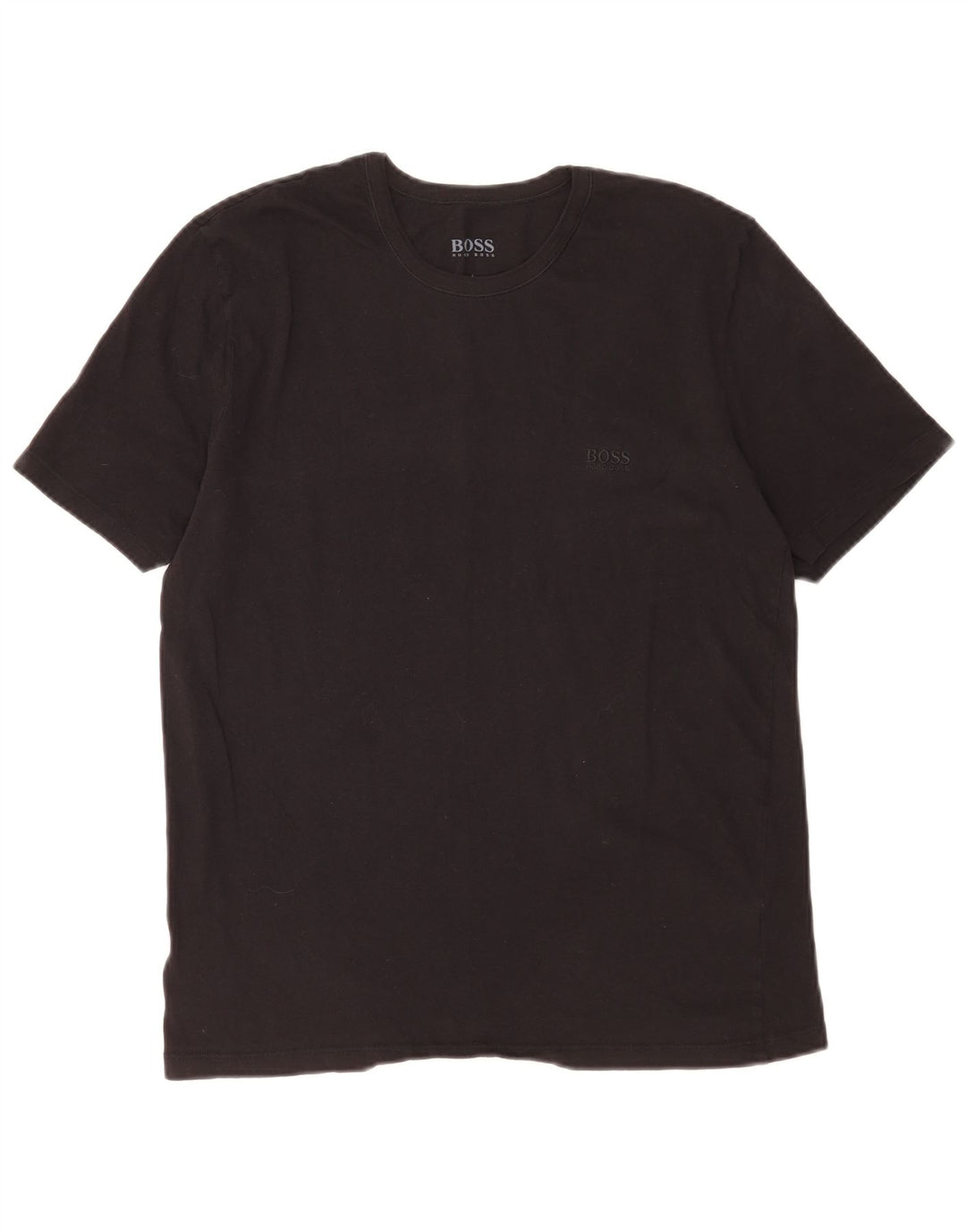 Hugo Boss Mens T-Shirt Top Large Black Cotton