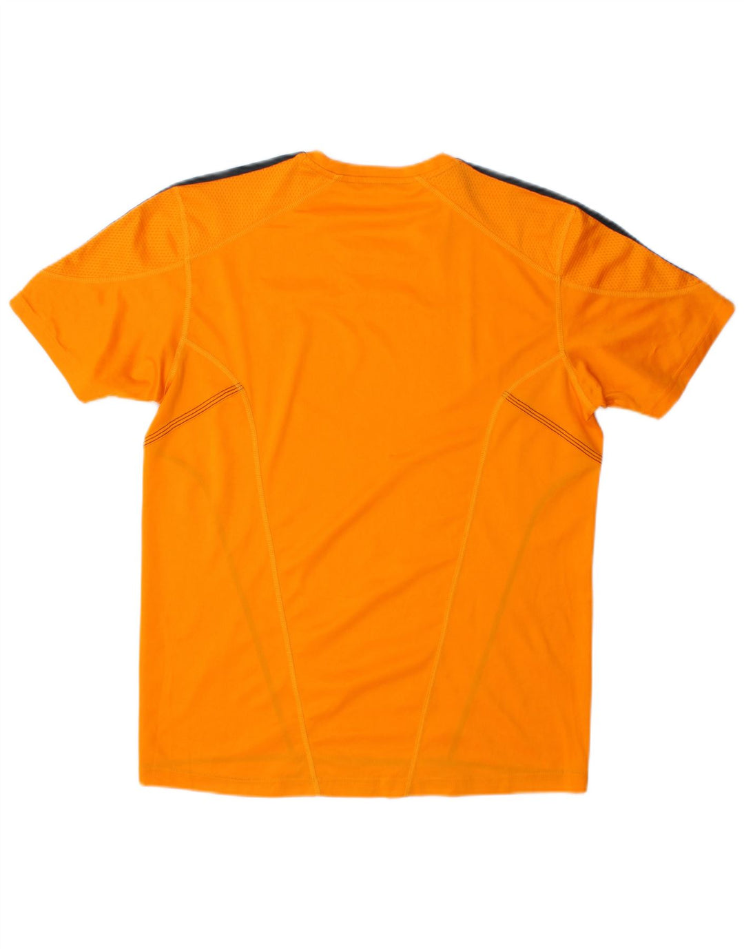 Adidas Herre T-Shirt Top Medium Orange Colourblock