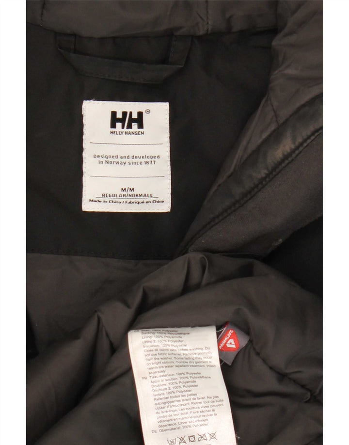Helly Hansen Manteau coupe-vent à capuche pour femme UK 14 Medium Noir Polyester