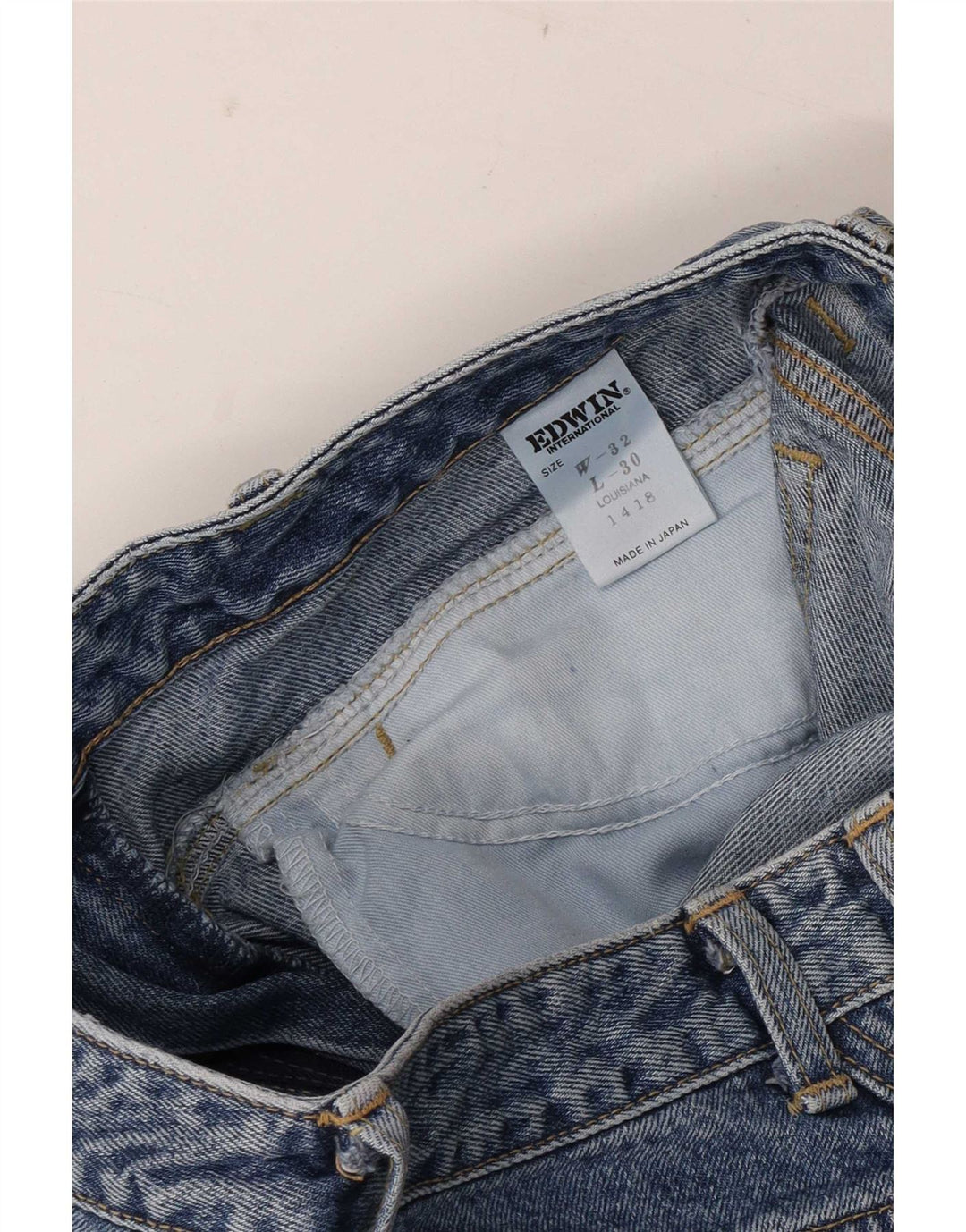 Edwin Womens High Rise Tapered Jeans W32 L30 Blue Cotton
