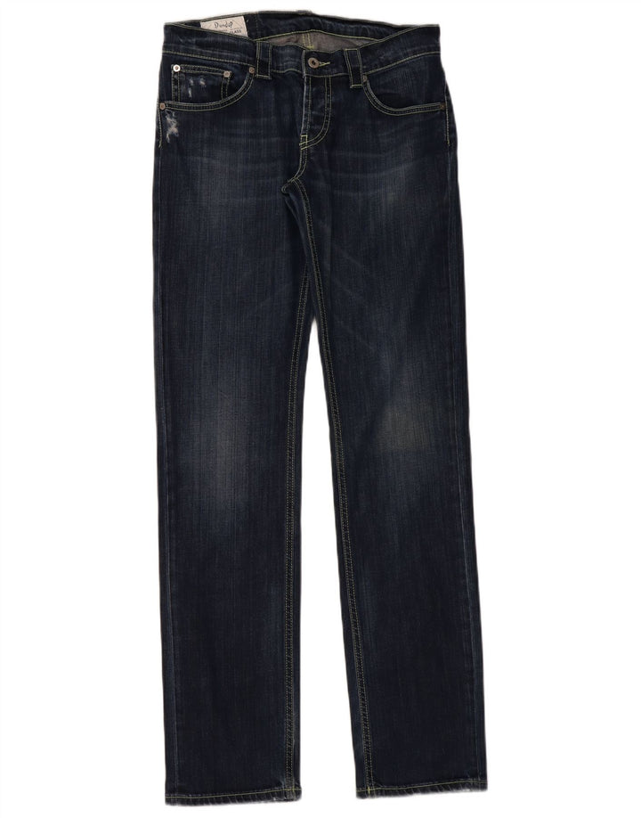 Jeans dritti da donna DONDUP W30 L35 cotone blu navy