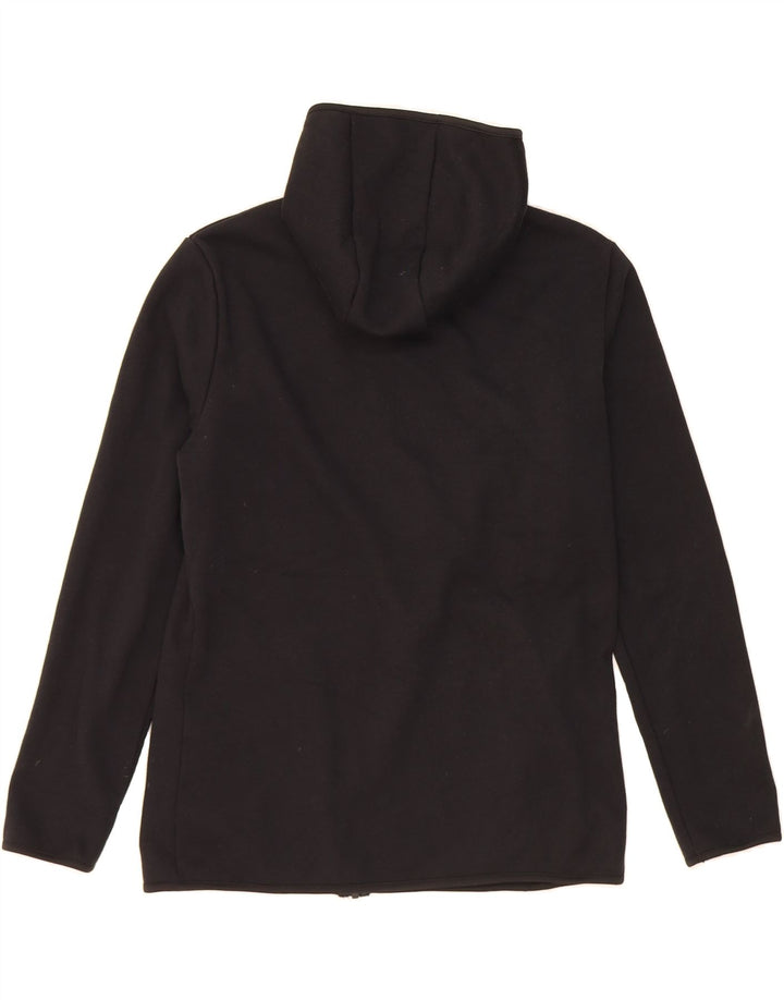 ELLESSE Womens Zip Hoodie Sweater UK 16 Large Black Polyester Vintage Ellesse and Second-Hand Ellesse from Messina Hembry 