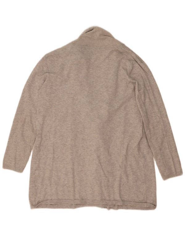 Maglione cardigan da donna Zara UK 14 Viscosa screziata grigio medio