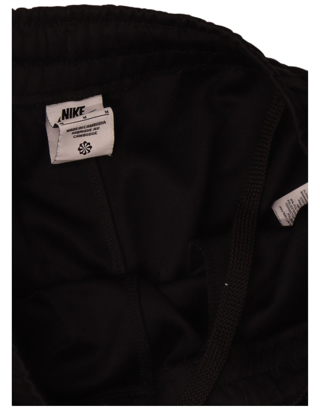 Nike Mens Graphic Cargo Tracksuit Trousers Joggers Medium Black Cotton