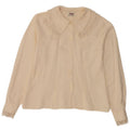 Sisley Womens Shirt Blouse UK 14 Medium Off White Floral