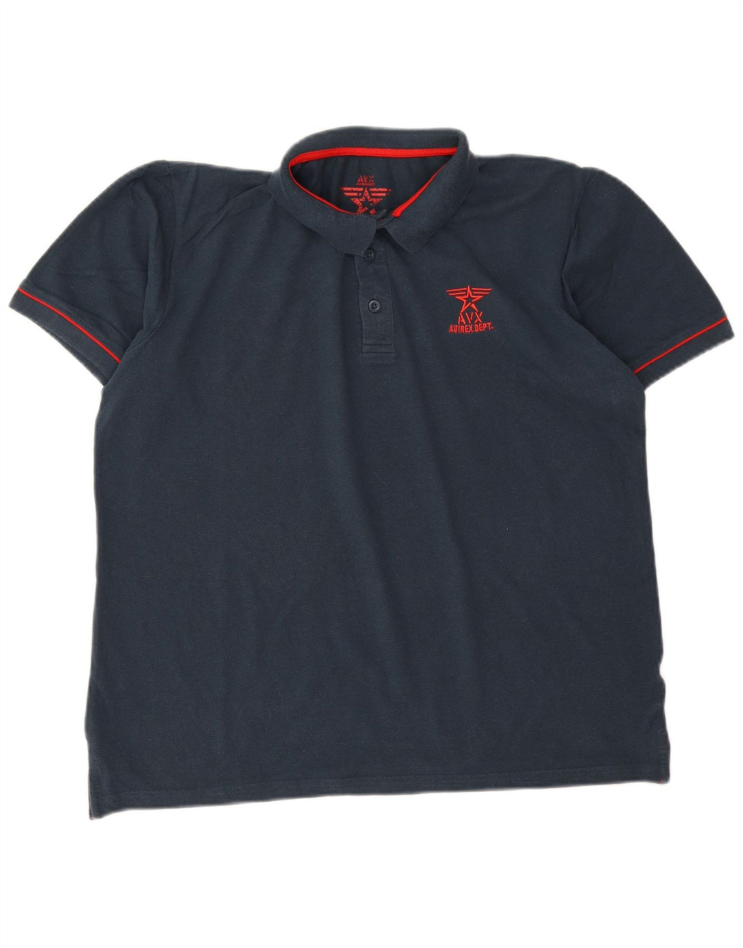 Avirex Mens Polo Shirt Large Navy Blue