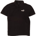 Puma Mens Polo Shirt Large Black Cotton