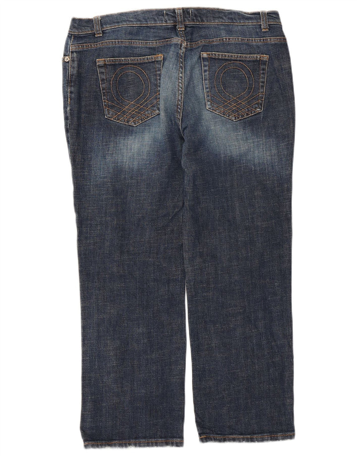 Benetton Womens Cropped Jeans W34 L25 Blue