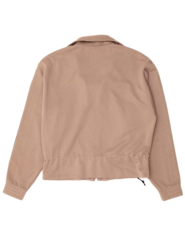 Adidas Womens Oversized træningsdragt Topjakke UK 8 Small Beige Polyester
