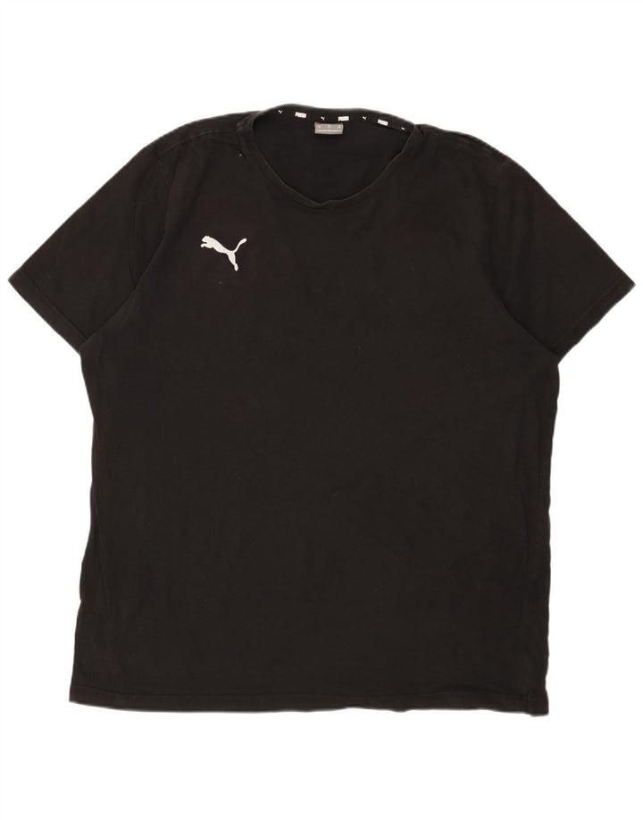 T-shirt da uomo Puma Top 2XL cotone nero