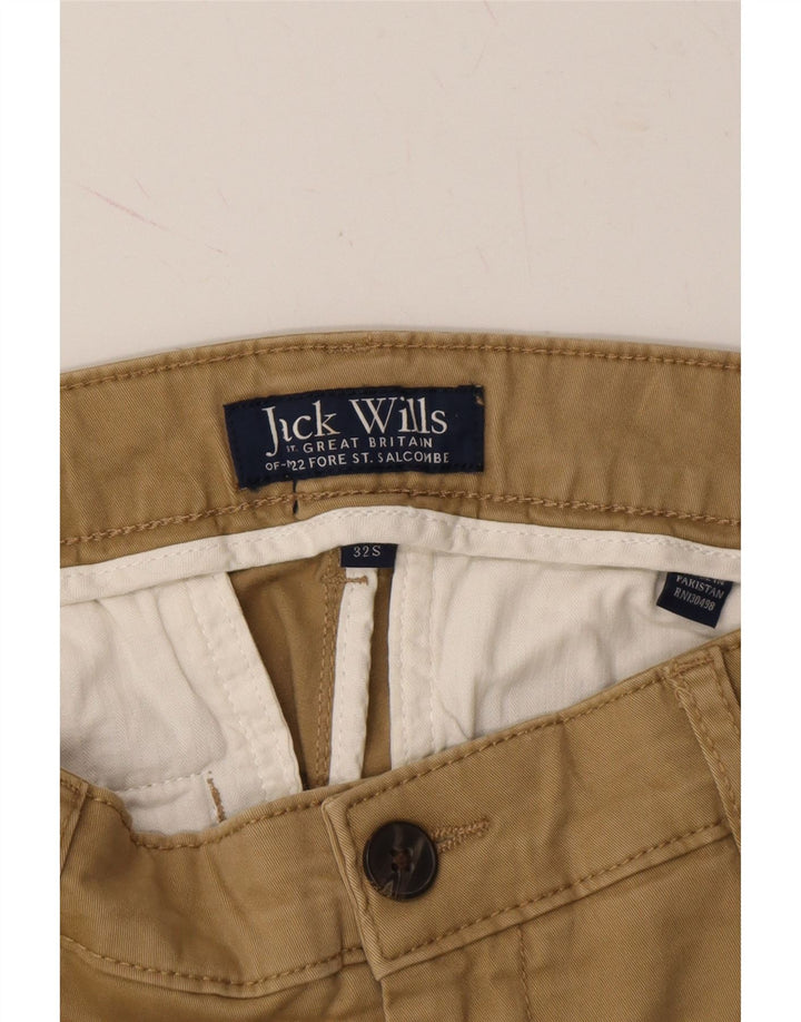 JACK WILLS Mens Pegged Chino Trousers W32 L26 Beige Cotton Vintage Jack Wills and Second-Hand Jack Wills from Messina Hembry 