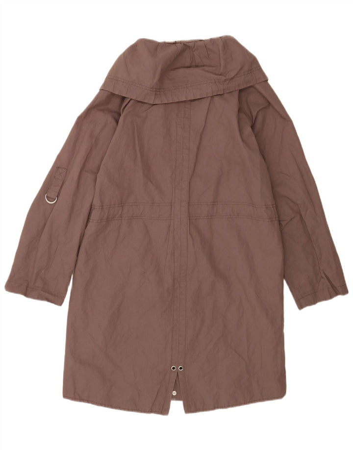 MINT VELVET Übergroße Parka-Jacke für Damen, UK 10, Größe S, braune Baumwolle