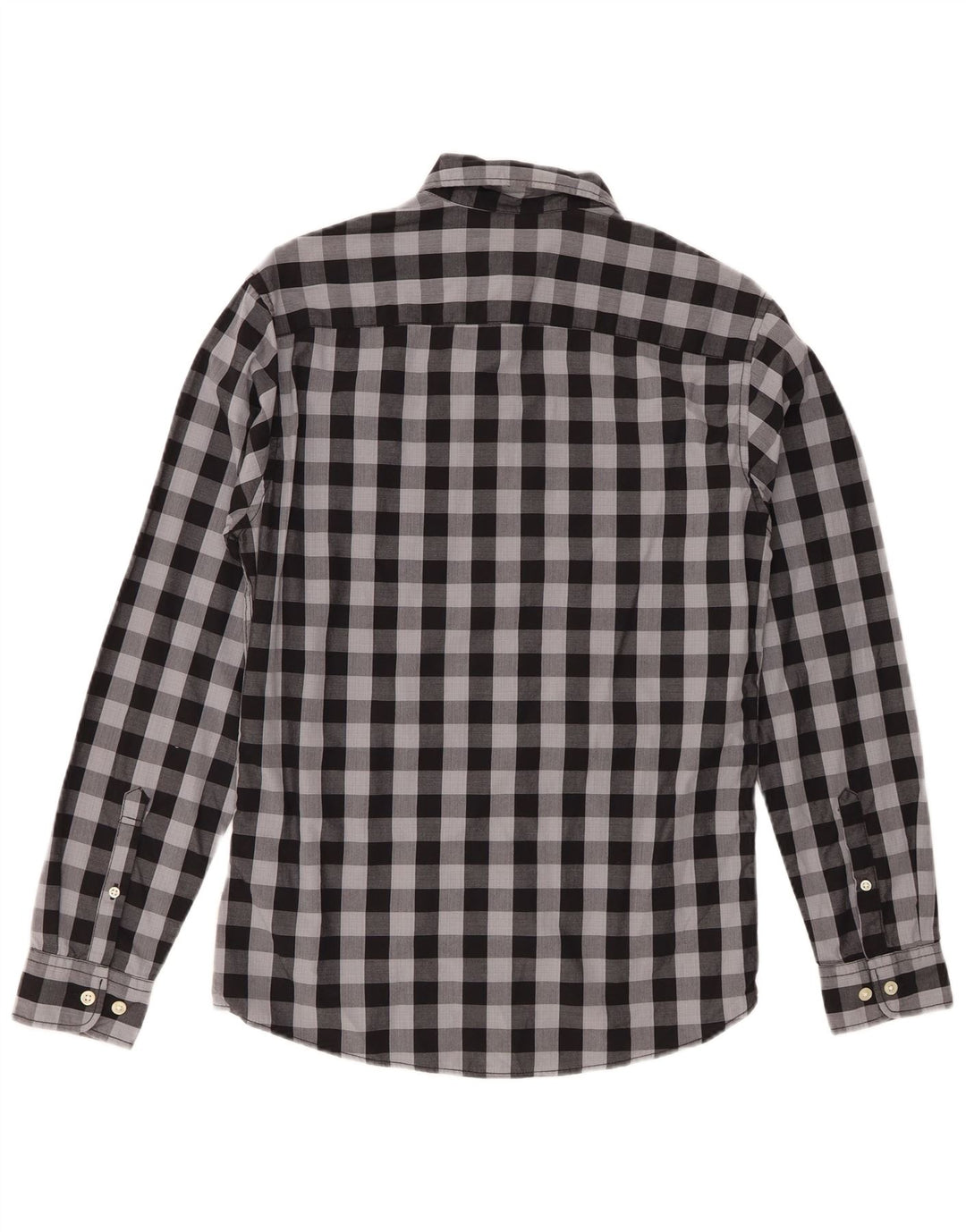 Camisa Jack & Jones Hombre XS Algodón Vichy Gris