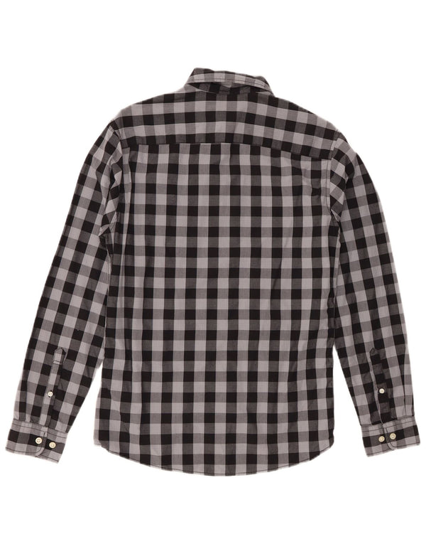 Camisa Jack & Jones Hombre XS Algodón Vichy Gris
