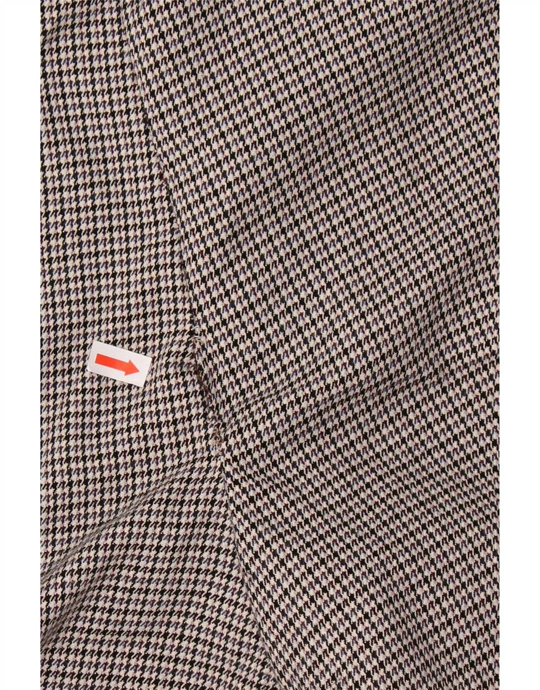 ZARA Womens Slim Cropped Trousers Large W30 L26 Grey Houndstooth Polyester Vintage Zara and Second-Hand Zara from Messina Hembry 
