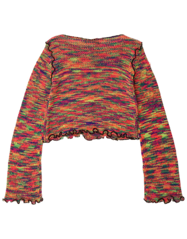 Urban Outfitters Dziewczęcy sweter z dekoltem w łódkę 11-12 lat XL, wielokolorowy
