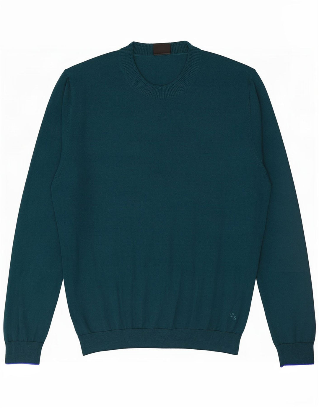 Paul Smith Mens Crew Neck Jumper Sweater Large Green Merino Wool