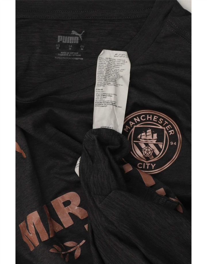 Camiseta Puma Hombre Graphic Top Poliéster Gris Medio