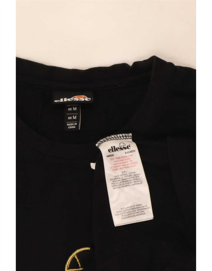 T-shirt grafica da uomo Ellesse Top color block nero medio