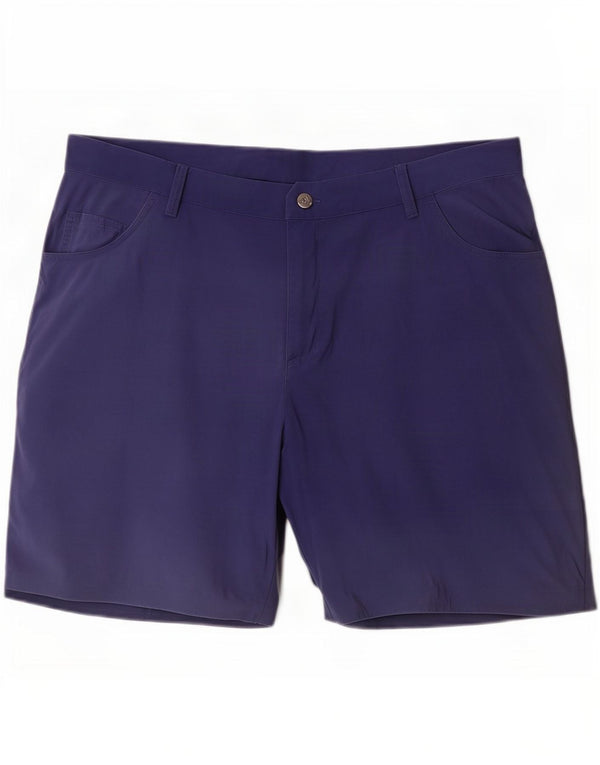 Męskie spodenki codzienne Adidas W36, duże, niebieskie, nylonowe