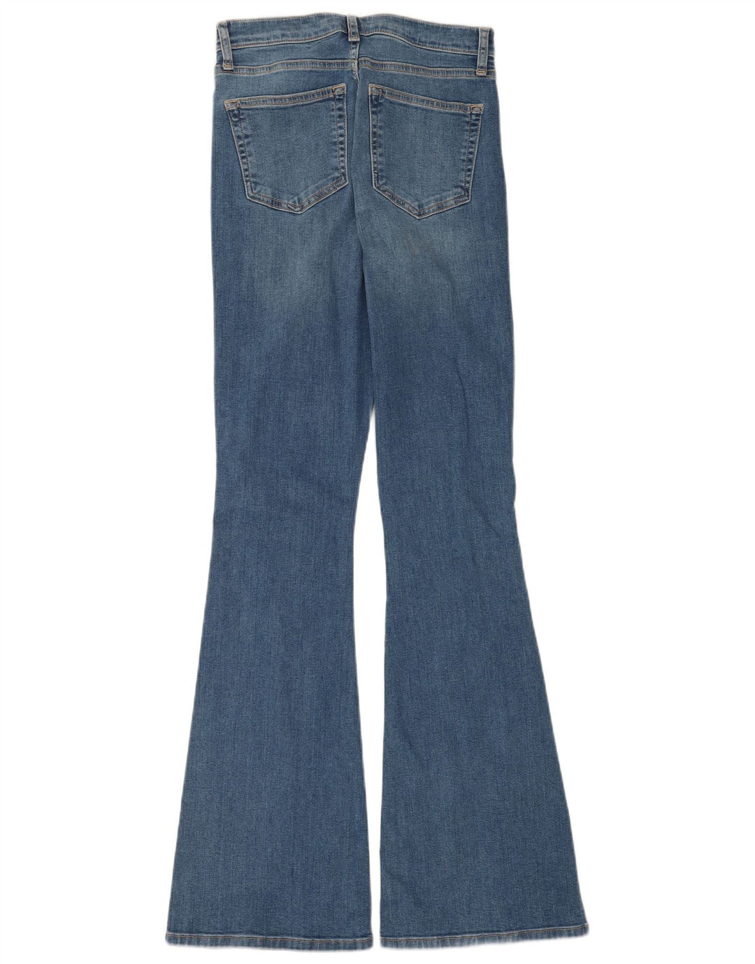 Topshop Womens Jamie Flared Jeans W28 L34 Blue Cotton