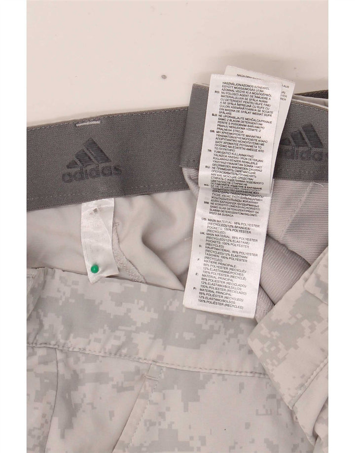 Adidas Mens Sport Shorts Large Grey Camouflage Polyester