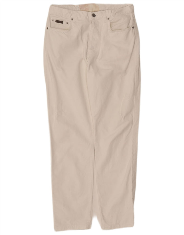 Calça jeans masculina CALVIN KLEIN W33 L30 algodão branco