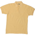 ASICS Mens Polo Shirt Medium Yellow Cotton Vintage Asics and Second-Hand Asics from Messina Hembry 