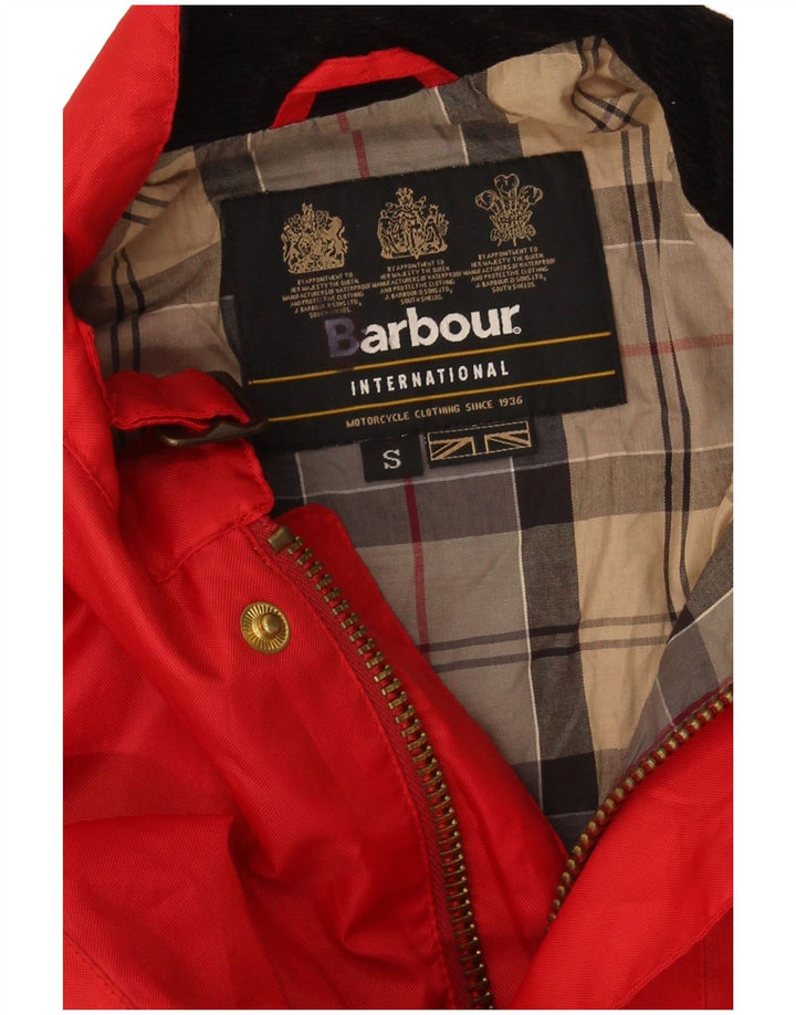 Jaqueta masculina Barbour Motorstyle Racer UK 36 pequena vermelha