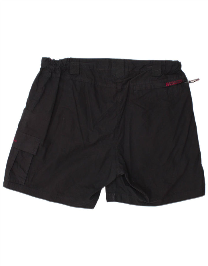 MOUNTAIN WAREHOUSE Womens Cargo Shorts UK 14 Large W32  Black Polyester