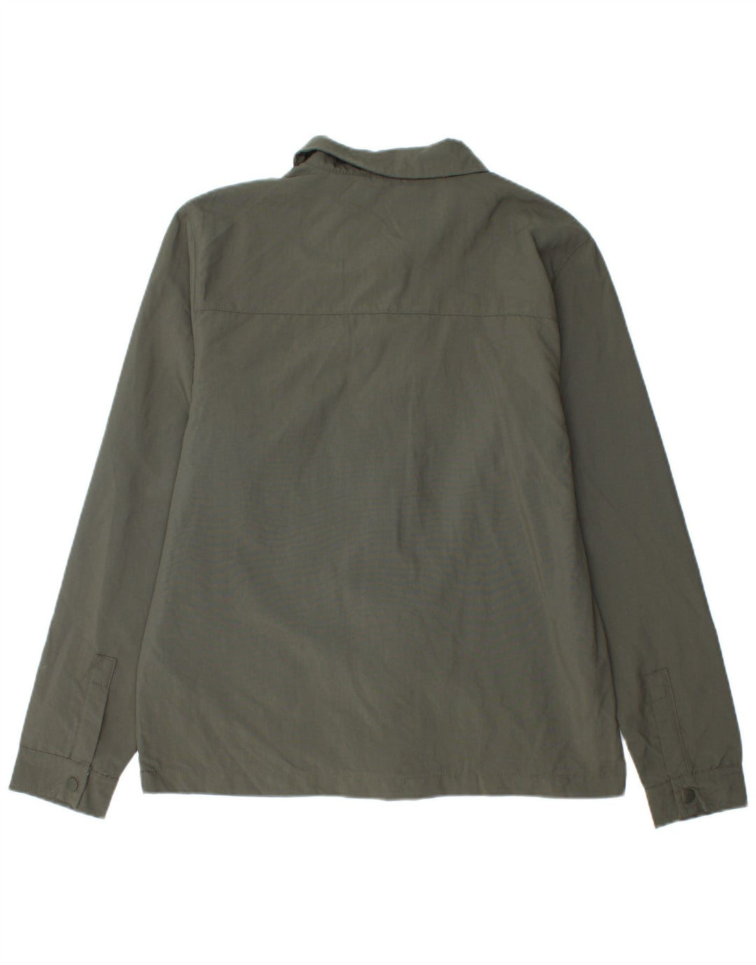 French Connection Herren-Overshirt-Hemd, Mittelkhaki, Polyamid