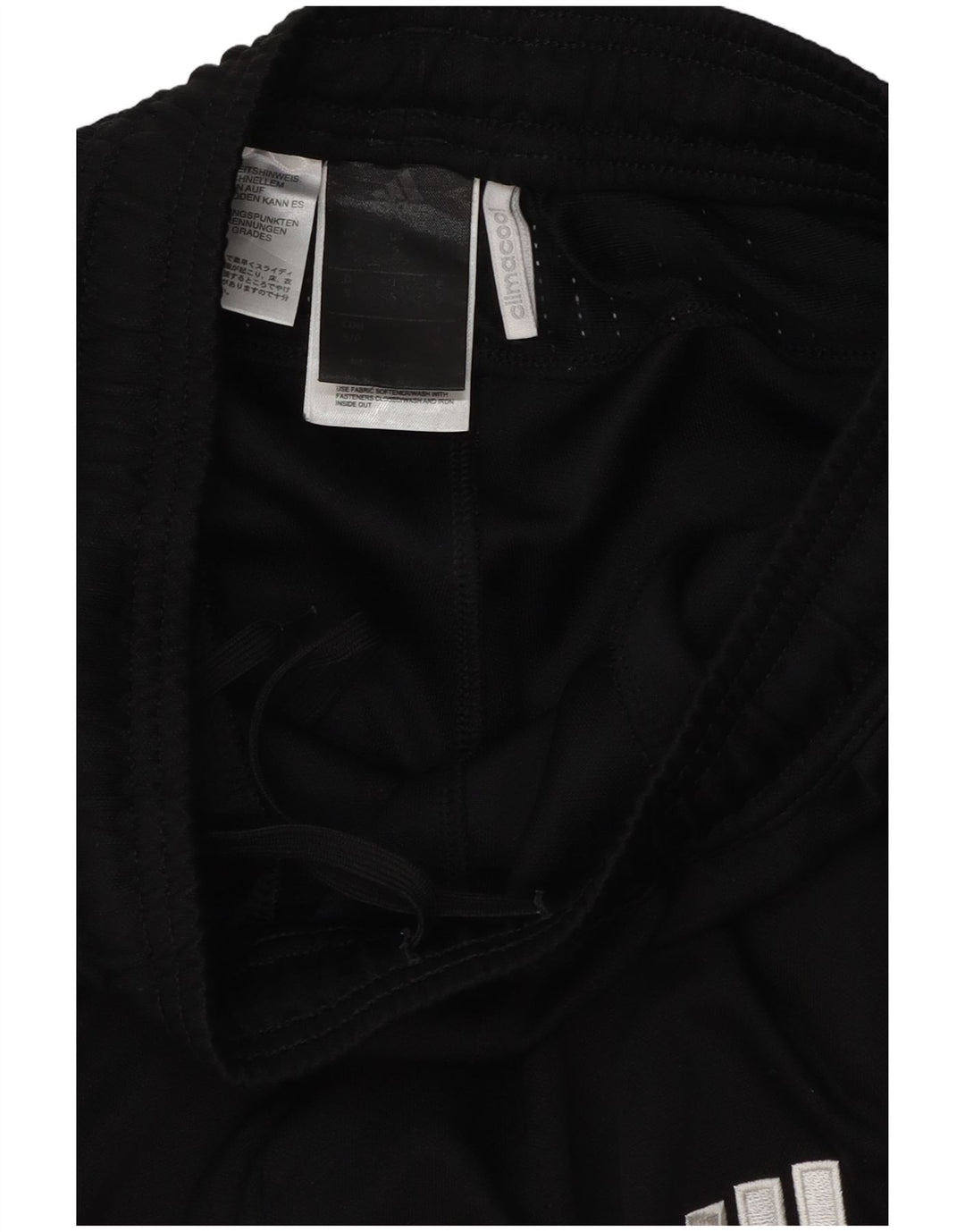Pantaloni da tuta Adidas Climacool da uomo piccoli in poliestere nero