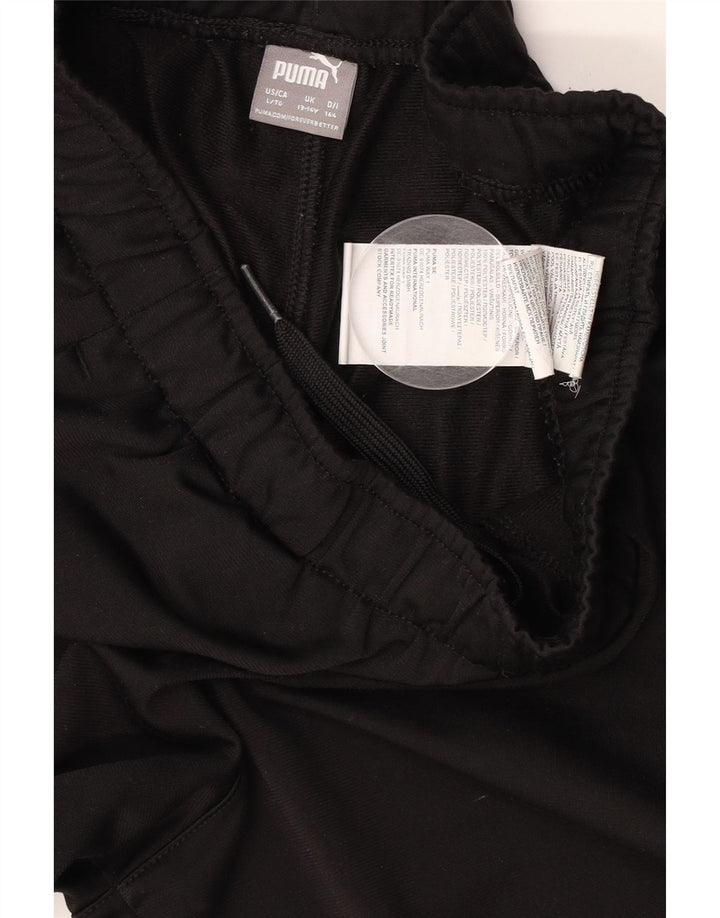 Puma Boys Tracksuit Trousers 13-14 Years  Black Polyester