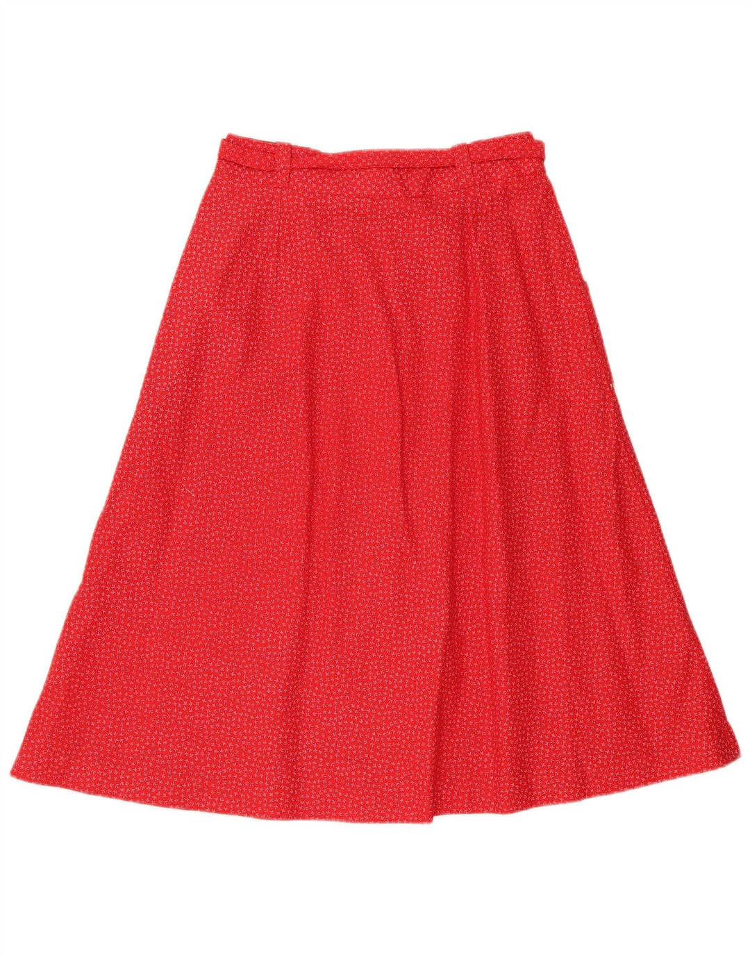 Vintage Womens A-Line Skirt IT 42 Medium W28 Red Floral