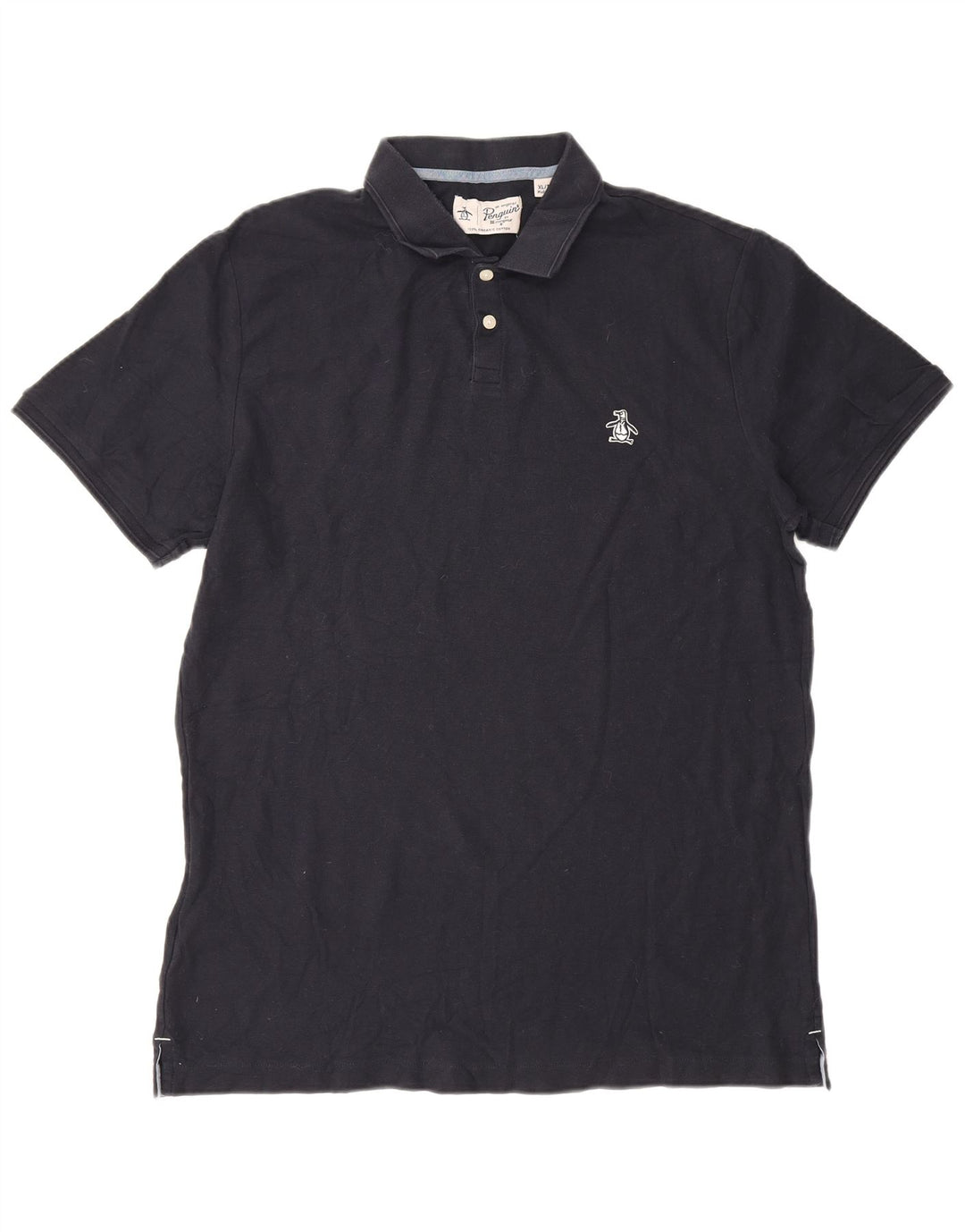 Penguin herre poloshirt XL marineblå bomuld