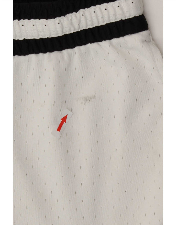 Jordan Herre Dri Fit grafiske sportsshorts Medium White Colourblock Polyester