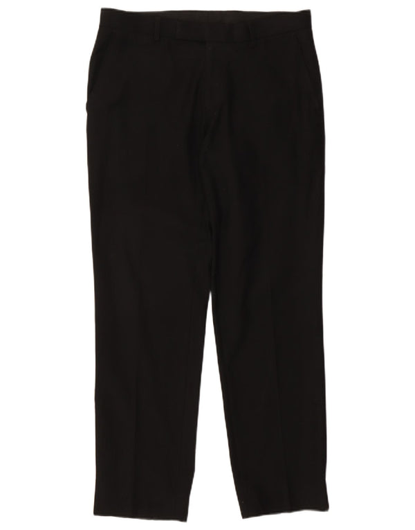 Мужские прямые костюмные брюки Marks & Spencer W32 L29 черные