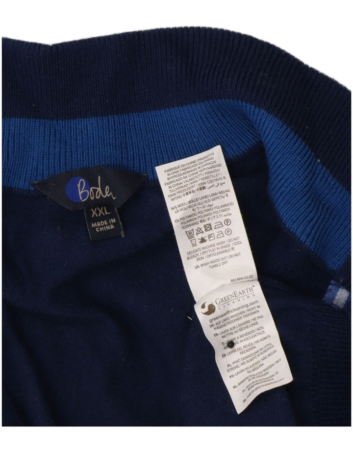 Boden Womens Cardigan Sweater UK 21 2XL Navy Blue Wool
