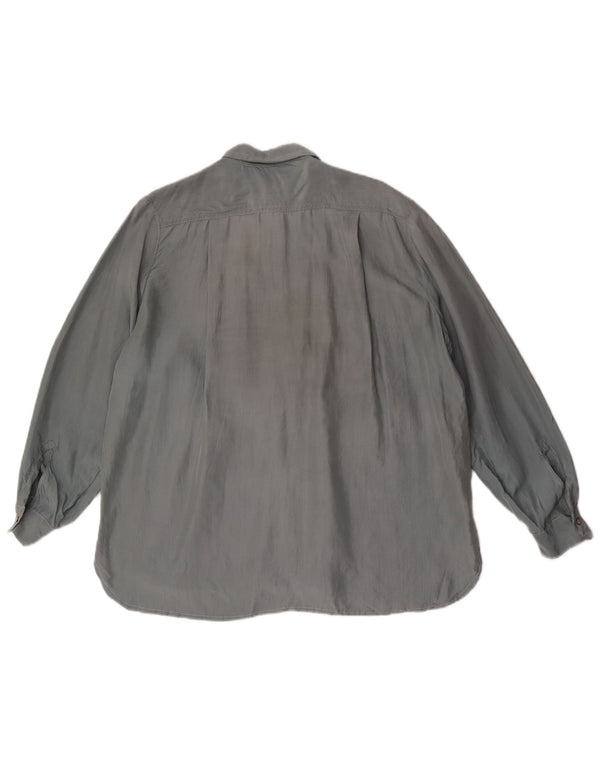 Vintage Womens Shirt Blouse UK 18 XL Grey